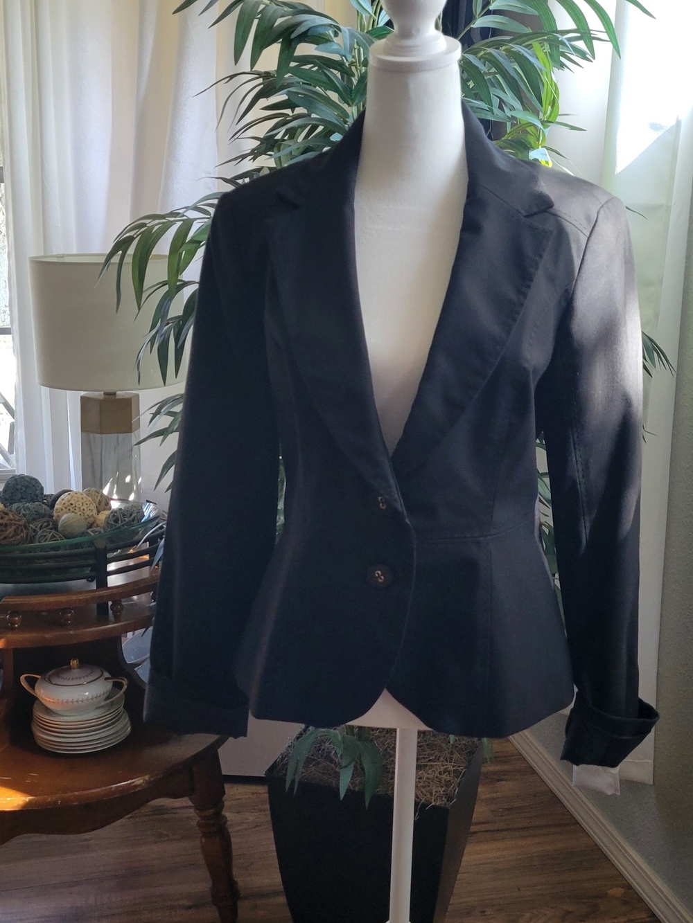 Merona Collection One-Button Blazer Black Size 8